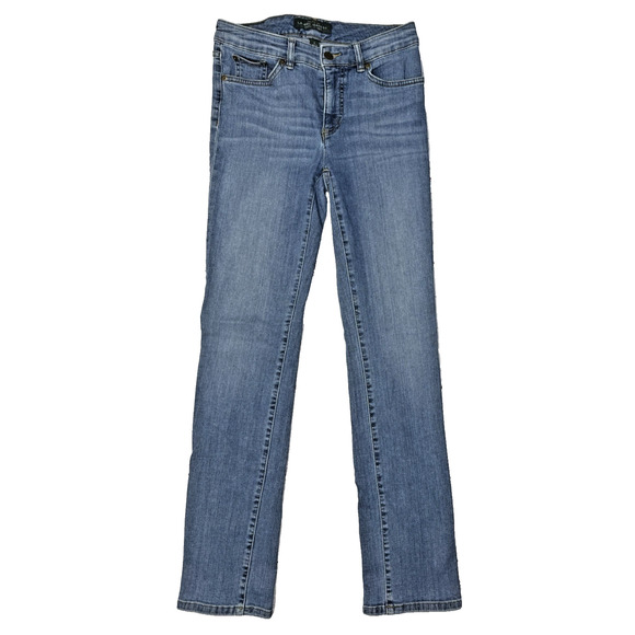 Lauren Ralph Lauren Denim - Lauren Ralph Lauren Straight Leg Jeans Women's Size 4 Mid Rise Stretch Denim
